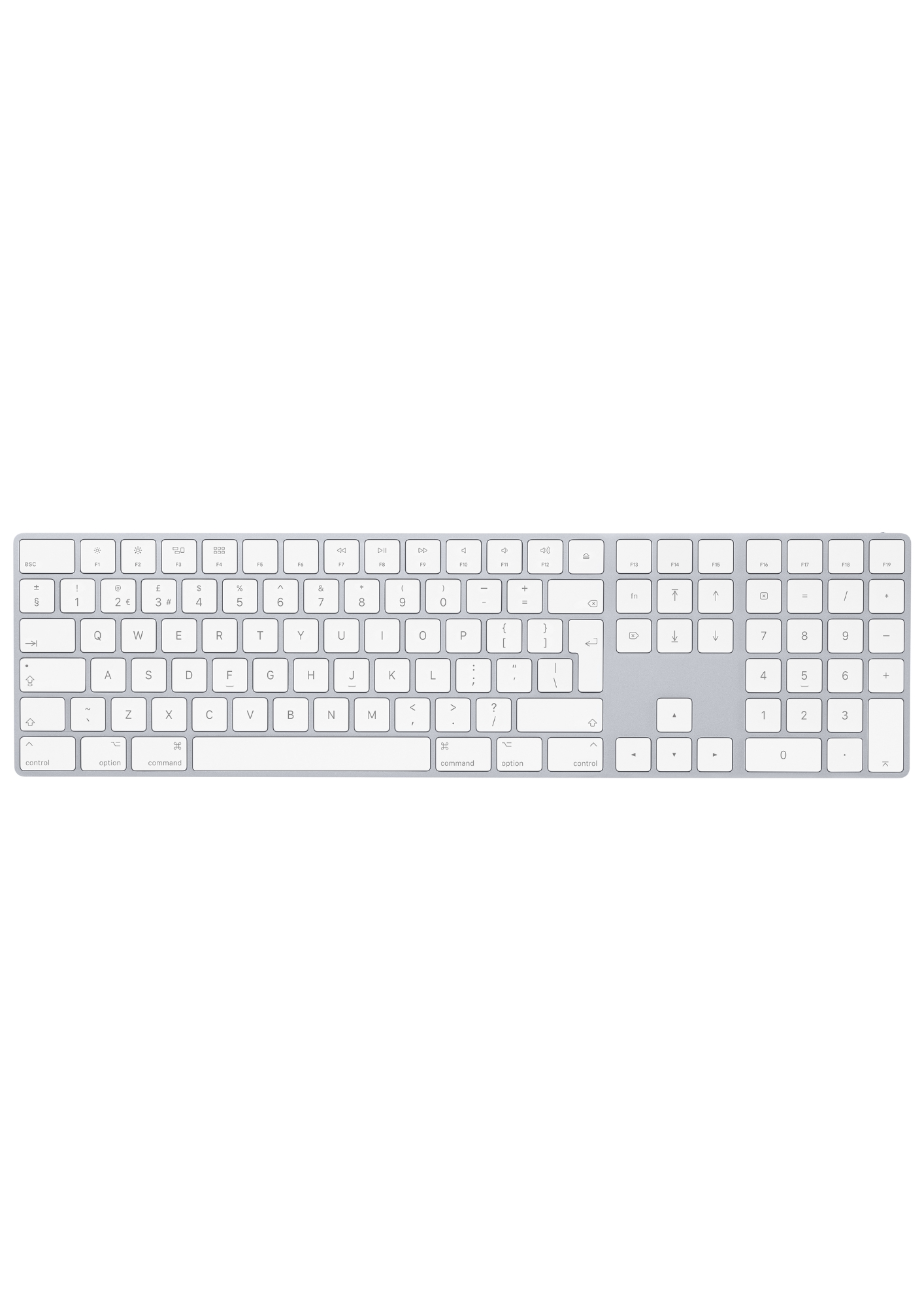 Magic Keyboard with Numeric Keypad   - British English - Silver